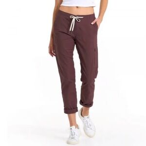 Vuori Ripstop Pant Chestnut DuraTerra Two-Way Organic Stretch Women’s L